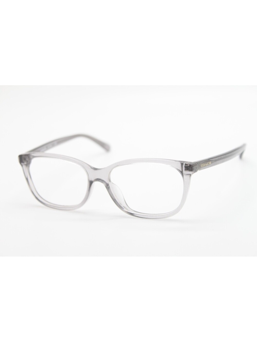 NEW COACH HC 6139U 5176 (TRANSPARENT GREY) SILVER AUTHENTIC EYEGLASSES 53-15